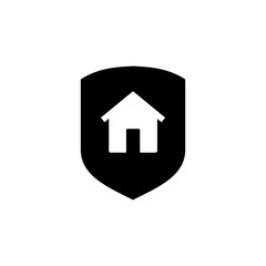 home insurance icon vector. home protection icon