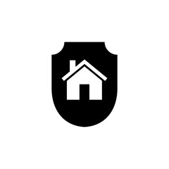 home insurance icon vector. home protection icon