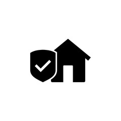house insurance icon vector. house protection icon