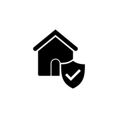 Fototapeta na wymiar house insurance icon vector. house protection icon