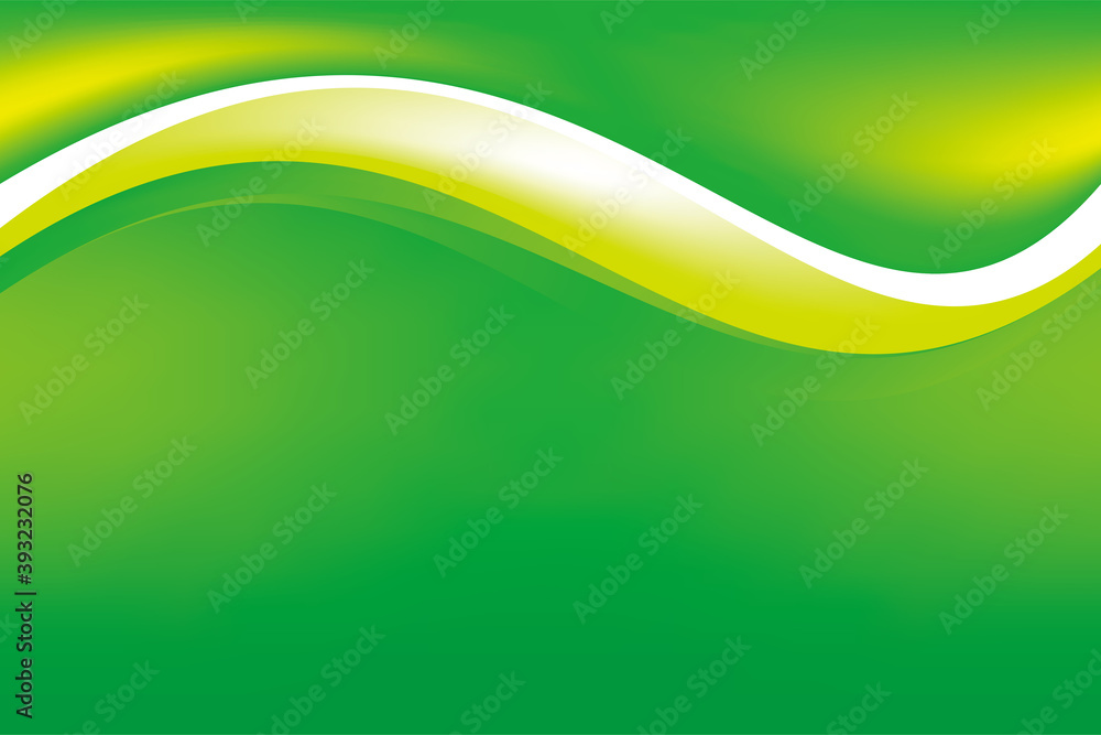 Poster abstract smooth natural green wavy background design template vector, blurry green mesh gradient ele