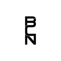 bcn letter original monogram logo design