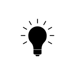 Fototapeta na wymiar lamp icon vector. Light bulb icon vector. idea symbol