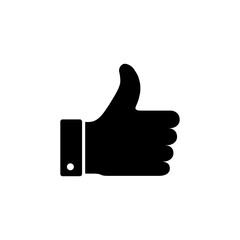 Like icon vector. Thumbs up icon vector. Hand like