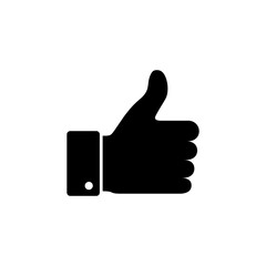 Like icon vector. Thumbs up icon vector. Hand like