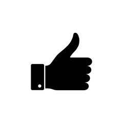 Like icon vector. Thumbs up icon vector. Hand like