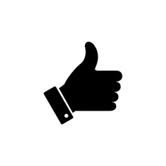 Like icon vector. Thumbs up icon vector. Hand like
