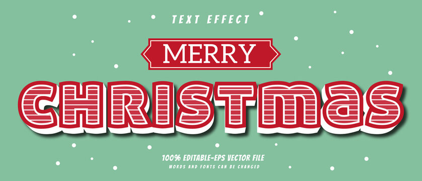 merry Christmas text effect