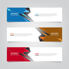 Vector abstract geometric banner design. Banner background. Modern web template