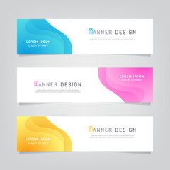 Vector abstract geometric banner design. Banner background. Modern web template