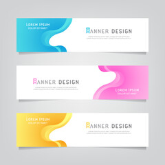 Vector abstract geometric banner design. Banner background. Modern web template