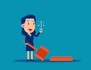 The Lawyer holding judge gavel. Legislation concept