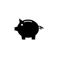 Piggy bank icon vector. piggy money icon