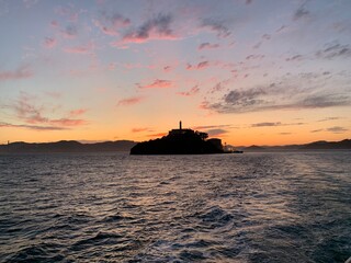 Alcatraz al atardecer