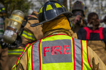 fireman in action