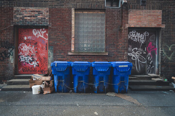 graffiti on the wall in the ghetto background 