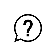 Question icon vector. question mark icon vector
