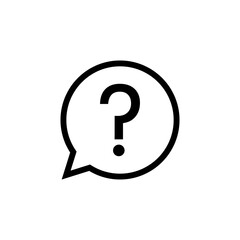 Question icon vector. question mark icon vector