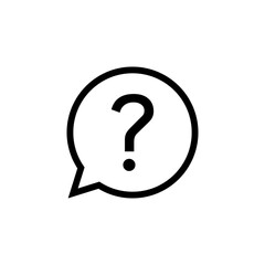 Question icon vector. question mark icon vector