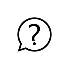 Question icon vector. question mark icon vector