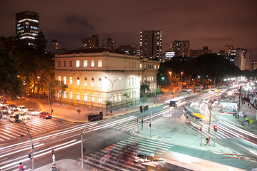 Obraz premium Biblioteca, Praca da Republica, Sao Paulo, Brazil.
