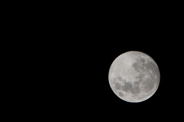 Full moon from earth.