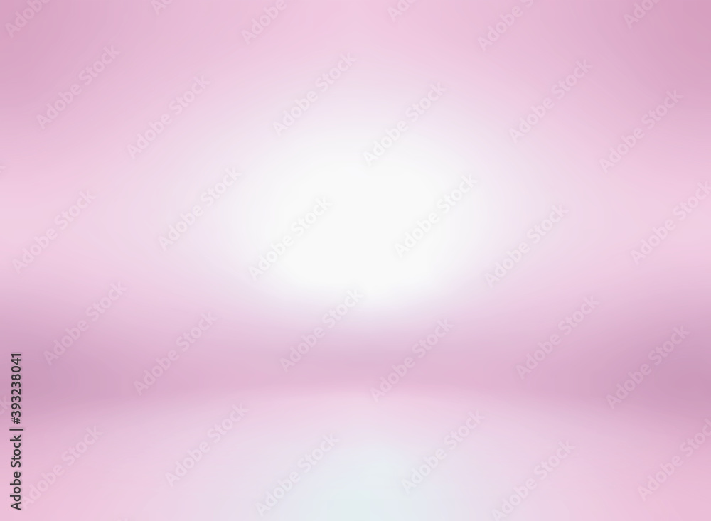 Poster Pink empty room studio gradient used for background and display your products - Vector