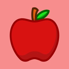 Vector illustration of apple