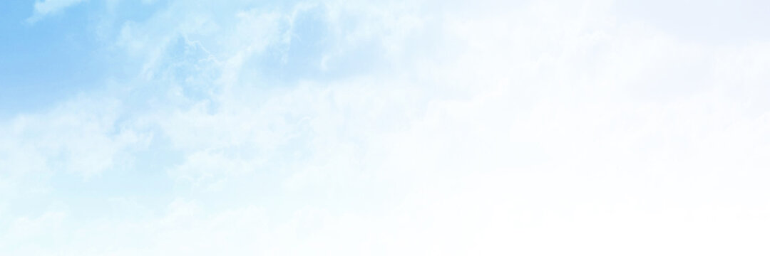Blue sky with white cloud. The summer heaven is colorful clearing day Good weather and beautiful nature in the morning.
