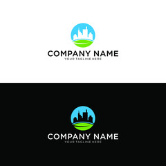 Oak leaf building vector logo isolated. Logo templates.