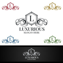 Luxurious Royal Logo for Jewelry, Wedding, Hotel or Fashion