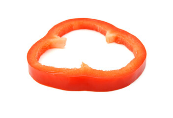 Colorful pepper isolated on white background