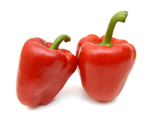 Colorful pepper isolated on white background