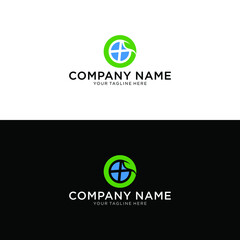 Vector of a earth and leaf logo combination. Planet and eco symbol or icon. Unique global and natural, organic logotype design template.