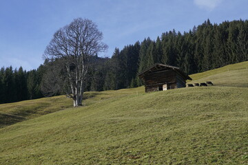 Alte Berghütte in den Allgäuer Alpen 