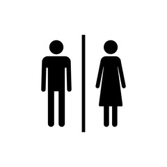Toilet icon vector. restrooms icon vector. bathroom sign. wc, lavatory