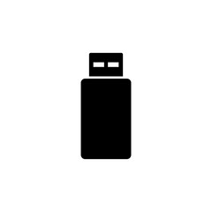 Usb icon vector. Flash disk icon vector