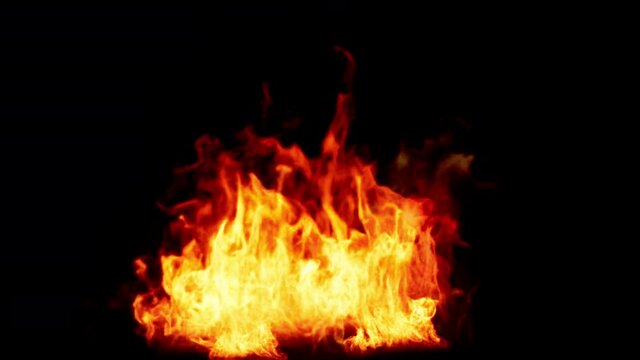 The flames start to burn and then end for 20seconds with an alpha channel (transparent background) - Resolution: 2160*3840px 30fps