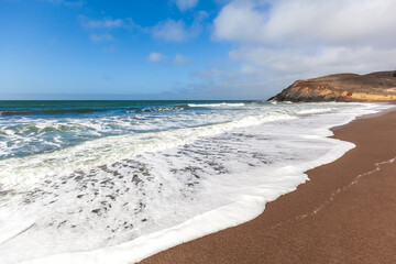 North beach in California dramatic seascape