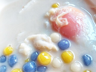 Bua Loy with Sweet Egg. Thai style food.