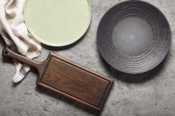 Retro empty plate wooden, great design for any purposes