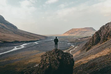 Poster Surveying Icelandic Landscape © Dave Herring/Wirestock