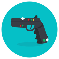 
Gun shooting game icon, hunting gun
