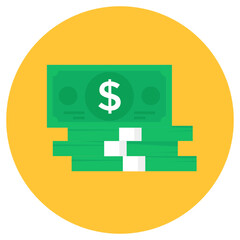 Obraz premium Paper currency icon in editable design, money vector 