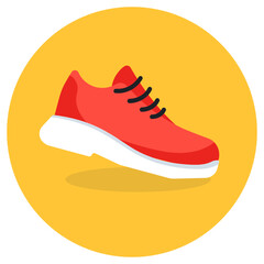 
A comfortable shoe vector in flat design
