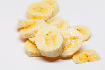 banana cut into small pieces for breakfast