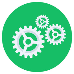 
Gears on a green background depicting settings
