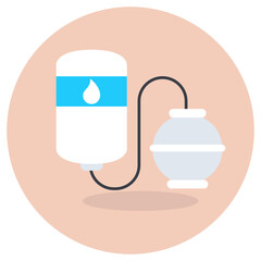 
Editable design of refinery plant icon
