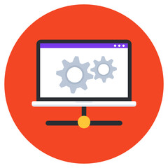 
Shared folder icon design, conceptual vector of data sharing 
