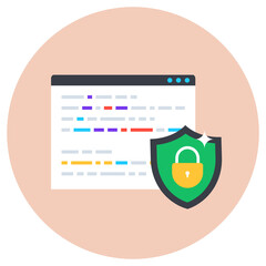 
Web interface, flat rounded icon of ux design isolated on grey background 
